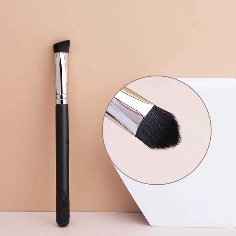 Professional Liquid Foundation Makeup Brushes Concealer Cover Face Base Liquid Cream Cosmetics Contour Brush Soft Beauty Tools W250605