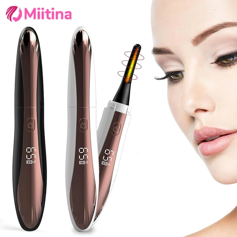 Electric Heated Eyelash Curler Rechargeable Electric Eye Lash Eyelashes Clip Portable Makeup Skin Care Long-lasting Curl 250604