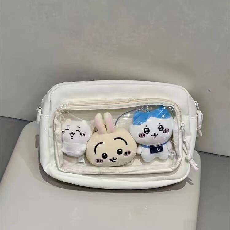 Cute Versatile Handbag Anime JK Transparent Shoulder Crossbody Bag Badge Girl