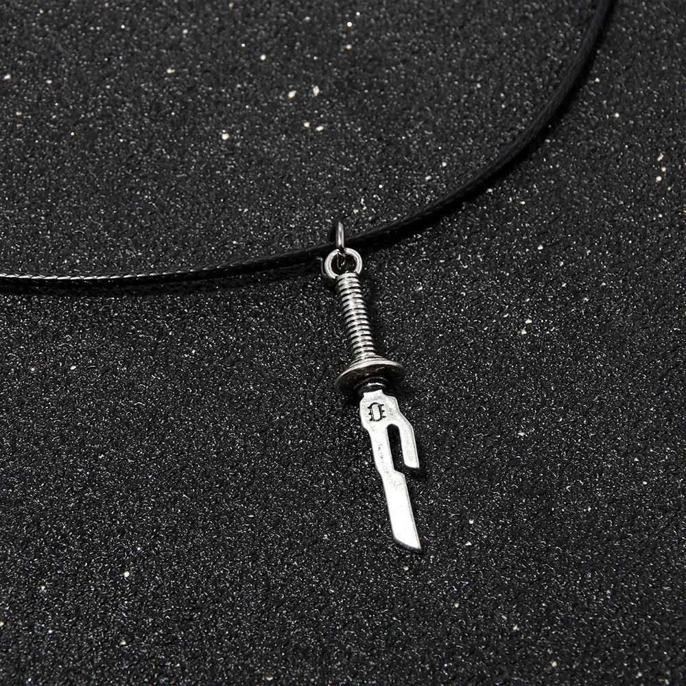 Anime Jujutsu Kaisen Fushiguro Toji Sword Necklace Spear of Tianri Knife Pendant Cosplay Necklaces For Unisex Choker JewelryXJ250604