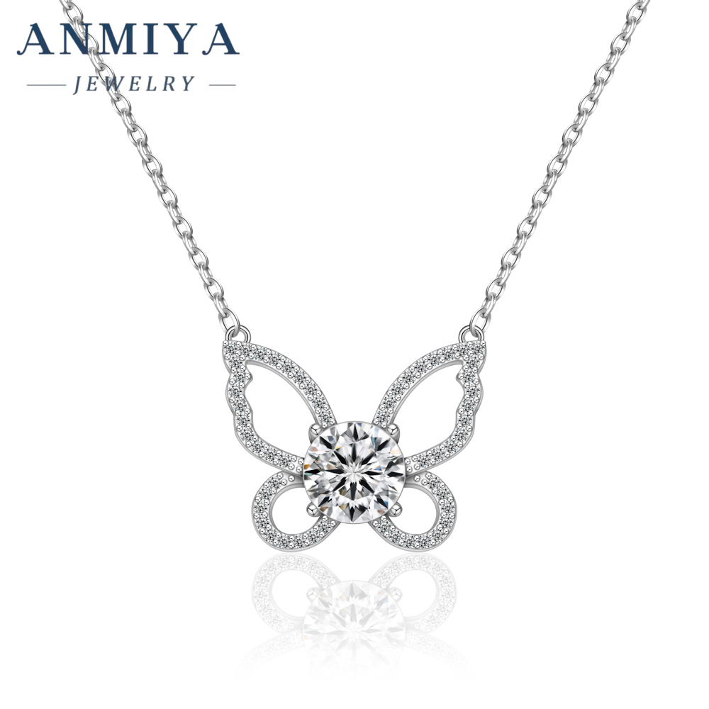 Hot Sales Mama Women's S925 Silver Jewelry Charm Butterfly Pattern Necklace Jewelry