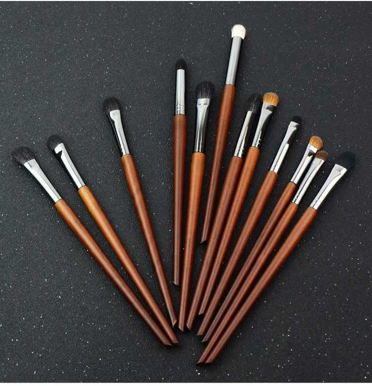 1pc Eye Makeup Brushes Eyeshadow Makeup Smudge Highlighter Crease Eyebrow Detail Smoky Eye Brush Goat Hair W250605