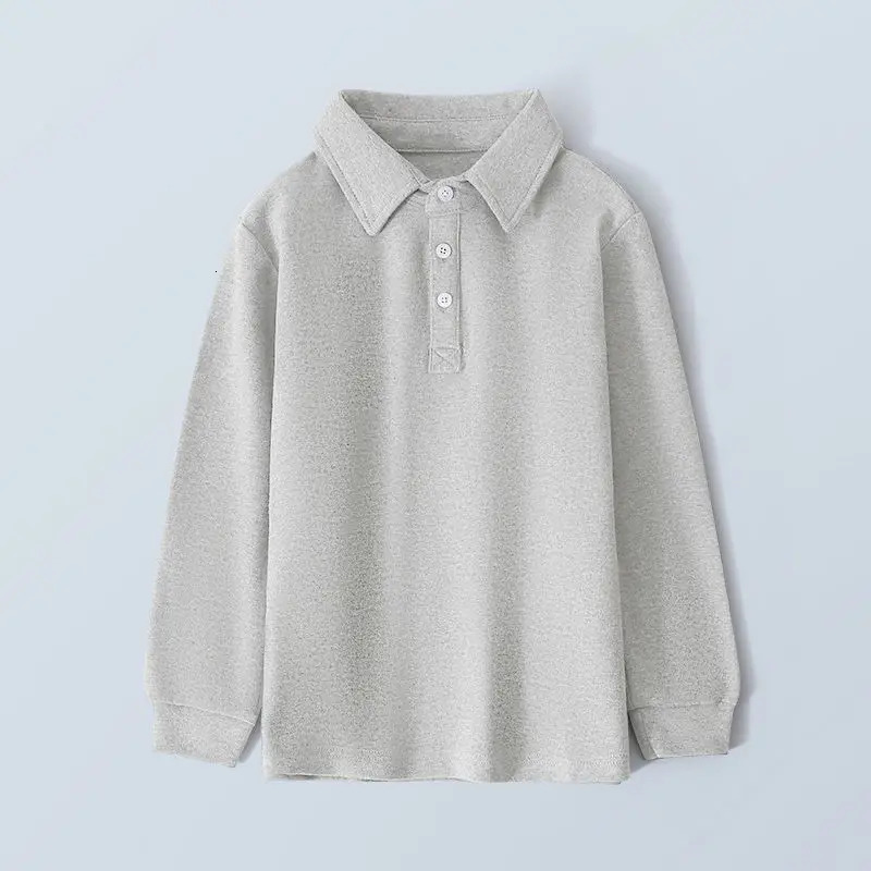Kids Boys Girls Polo Shirts Arrival Children Spring Autumn Undershirts Teenage Student Base Shirts White Blue Tops 250604