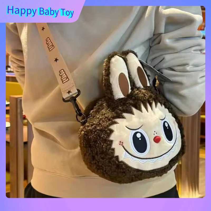 Pop Labubu Mart Urban Amusement Park Limited Edition Carto Cute S Plush Fur Large Capacity Crossbody Fem Bag