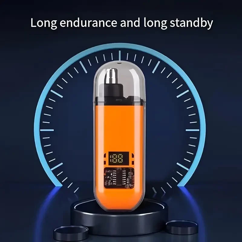 2 In 1 Electric Portable Ear And Nose Hair Trimmer Clipper 2024 Professional Painless Portable Eyebrow For Men nose hair 250604