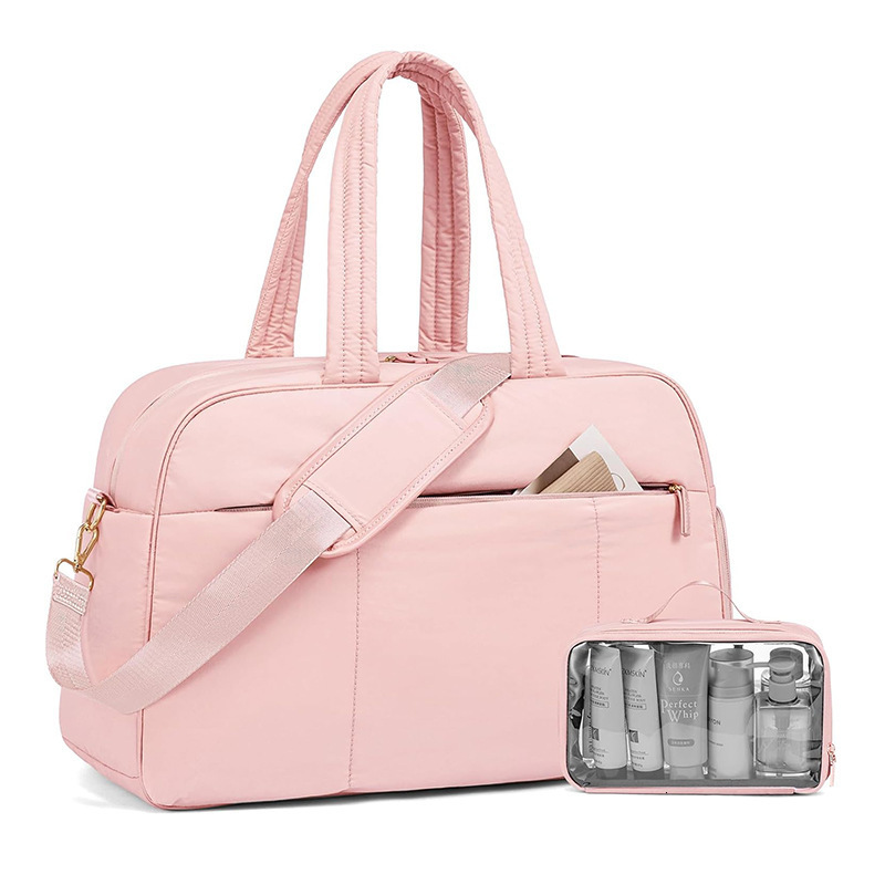 New Duffel Shoe Compartment Gym with Wet Pocket Women's Weekend Travel Bag Waterproof