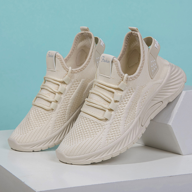 Women S Spring Summer New Fashion Casual Shoes Casual Sneakers Breathable Trendy Mesh Flyknit Sports Shoes Ddmysaturn