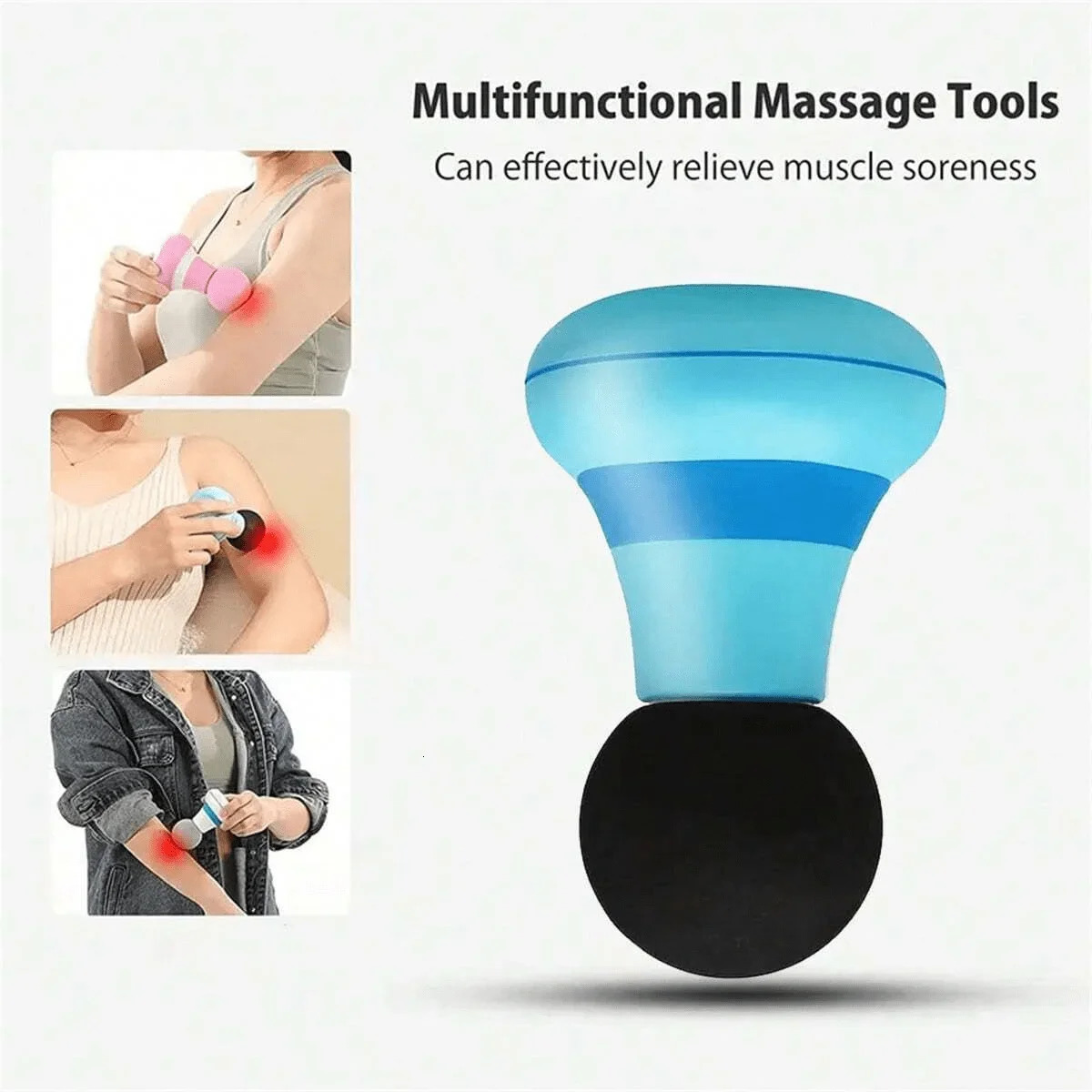 1pc Mini Massage Gun Multi Gear Adjustment Low Noise Silent Muscle RelaxationMini Fitness Cervical Massager 250605