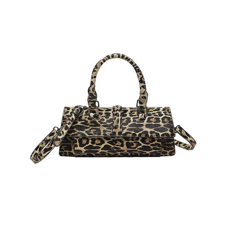 French Style Hand Bag For Women New Brown Black Leopard Handbag Clutch Bag Female Vintage PU Leather Crossbody Bags Wholesale XJ250605