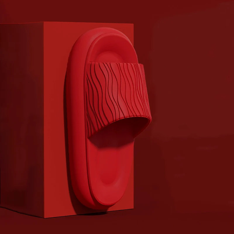 Soft Bottom Eva Cloud Slippers Women Red Thick Platform Pillow Slides Woman 2025 Summer Non Slip Beach Sandals Couple Flip Flops 250605