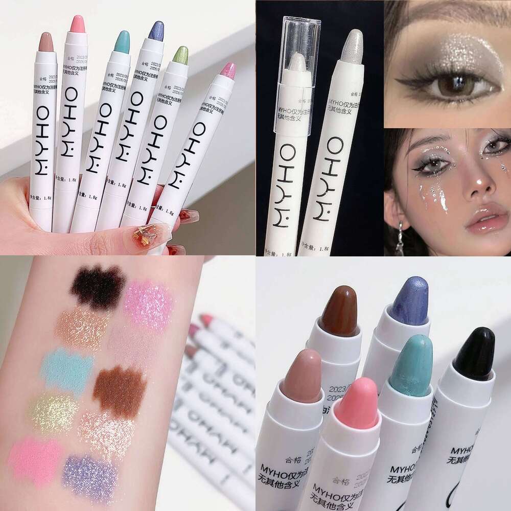 608 Highlighter, Same Eye Brightening Slipper Silkworm N Flash Shadow, 604 Matt White Pearl Mot free shipping
