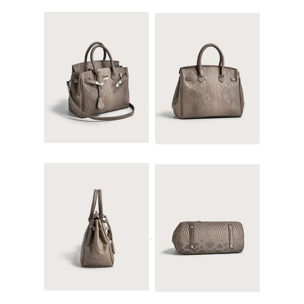 Model Room Wardrobe Soft Decoration Luxury Snake Skin Pattern Elegant Handbag Shoulder Crossbody Women s Bag