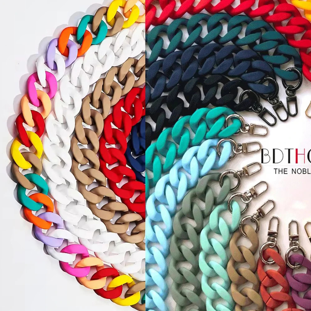 Chain Fashion Womens Handbag Accessories Acrylic Resin Frosted Watch Strap Clutch Shoulder Bag DIY 45cm120cm 250528