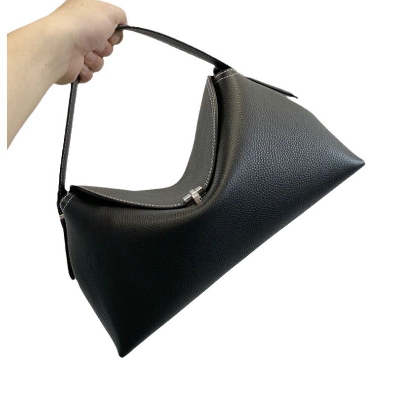 Leather flap handbag, large capacity shoulder width waist bag, designer women's daily commuting shoulder bag, crossbody bag