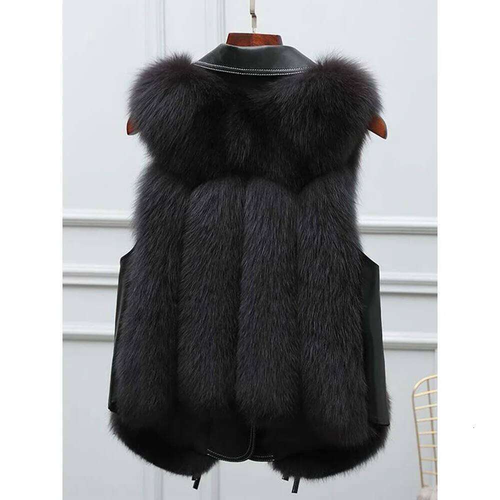 Fur Coat Women's Vest 2025 Autumn and Winter New Jacket Short Outerwear Lady Clothing