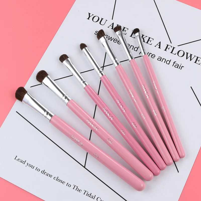7Makeup Brush Set Portable Horsehair Eyeshadow Brush Eye Cosmetic Hairbrush Beauty Tools Animal Hair Eye BrushW250605