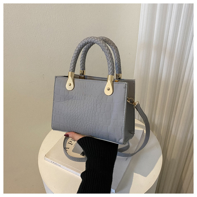 Top quality brand high-quality new free designer bag fashionable texture 2025 Korean style new stone pattern woven handbag crossbody bag brand new fre