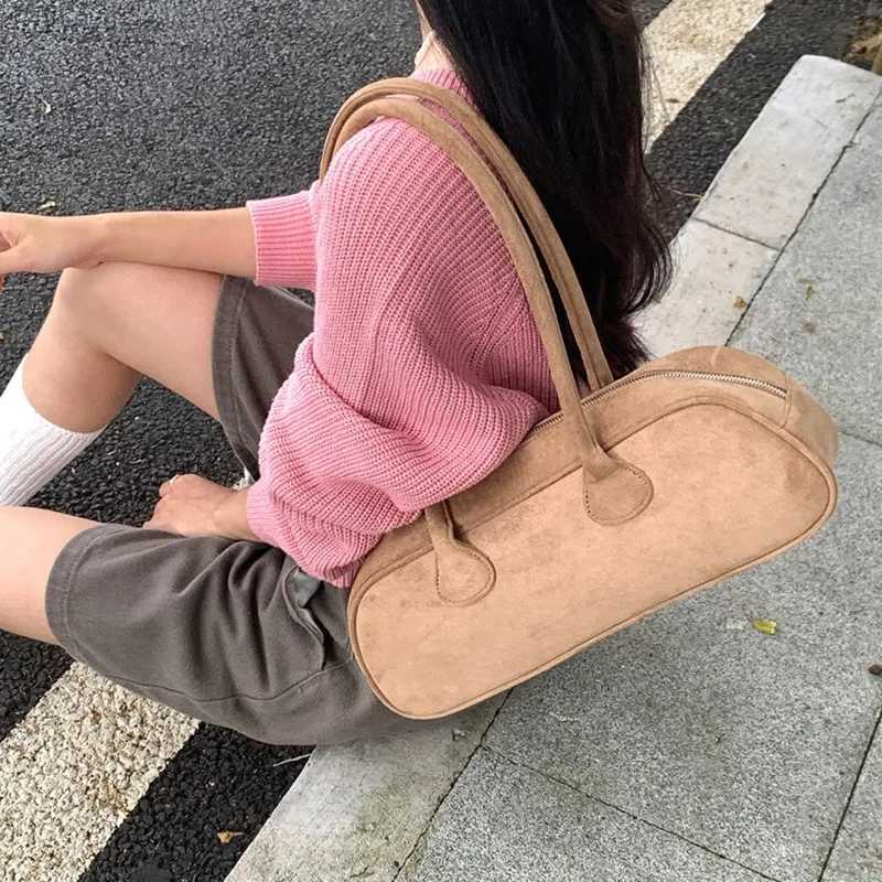 Simple Suede Stick Bag For Women Reliable And Versatile Armpit Bag Womens Autumn And Winter New Shoulder Bag handbag XJ250605