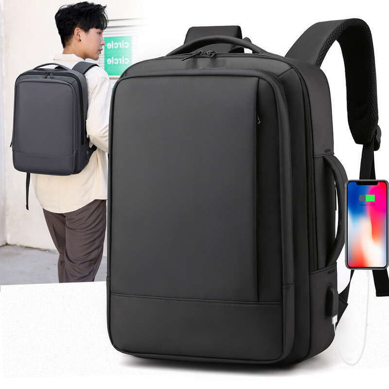 Men's Multifunctional Waterproof Laptop Large Capacity Business Backpack Casual USB Expansion Travel Bag