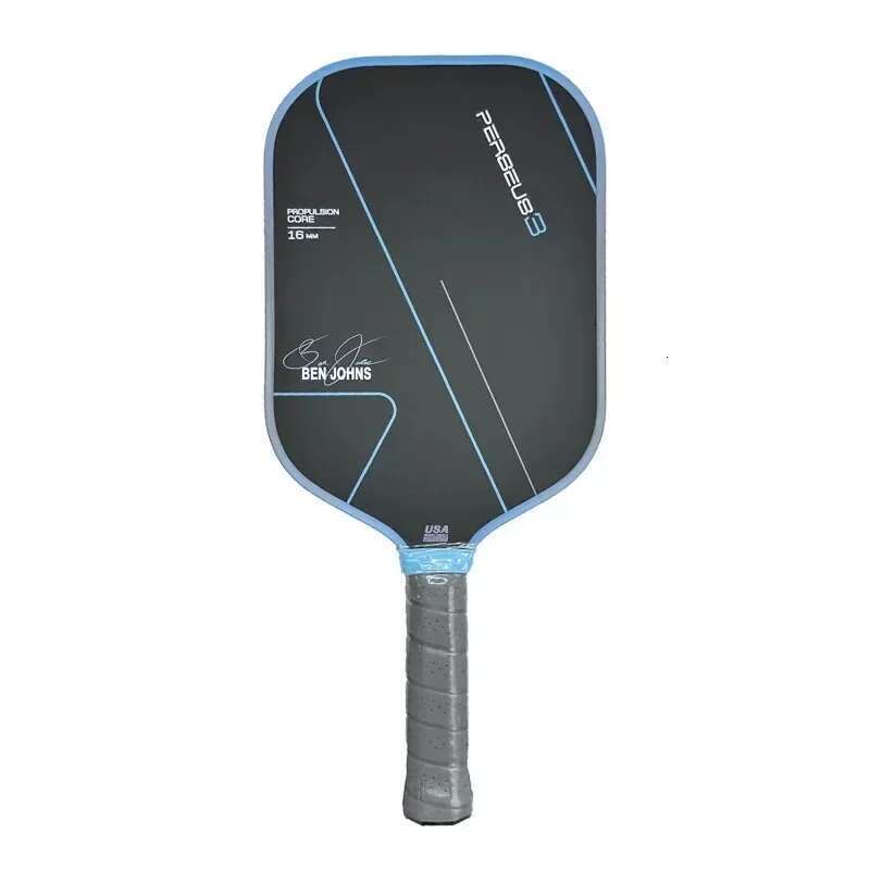 BEN JOHNS Signature Pickleball Paddle T700 Raw Carbon Fiber Flat Head Thermoforming Unibody USAPA Approved PP Honeycomb Core