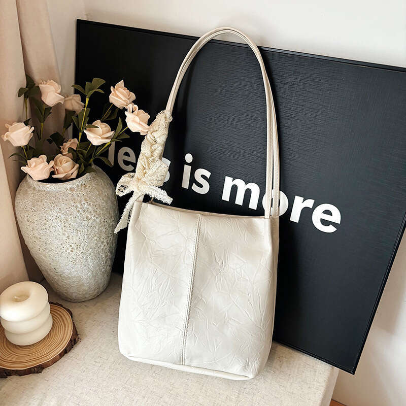 Casual Simple Bowknot Versatile Personality Small Square for Women New High-Quality Texture Commuter Elegant Shoulder Bag