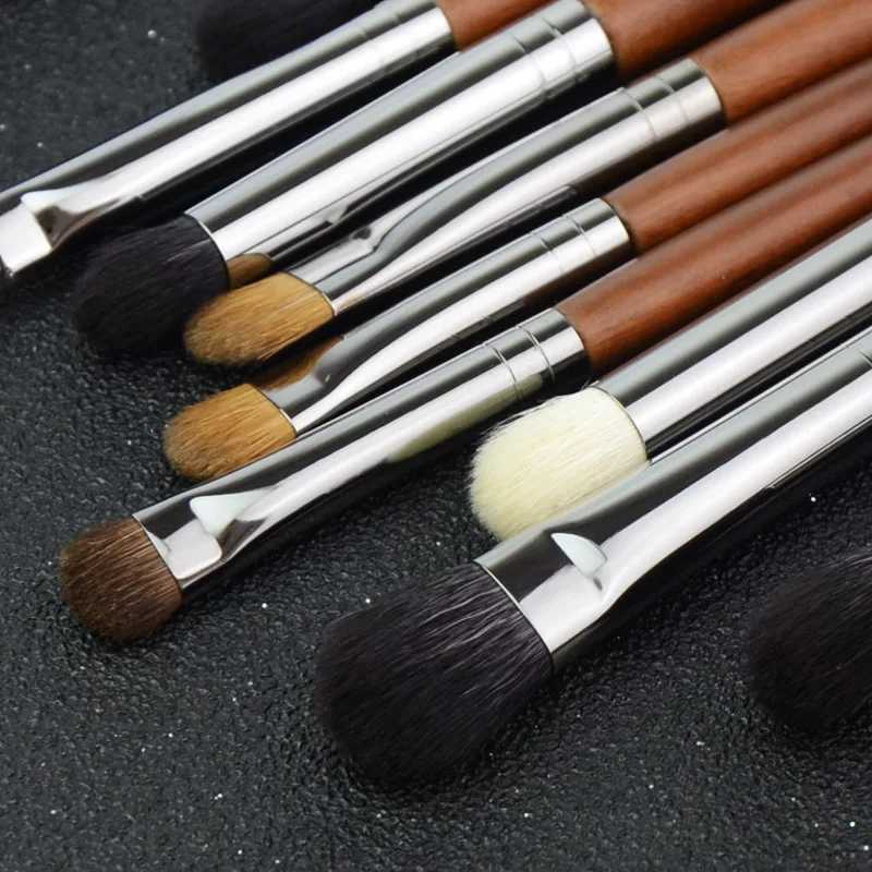 1pc Eye Makeup Brushes Eyeshadow Makeup Smudge Highlighter Crease Eyebrow Detail Smoky Eye Brush Goat Hair W250605
