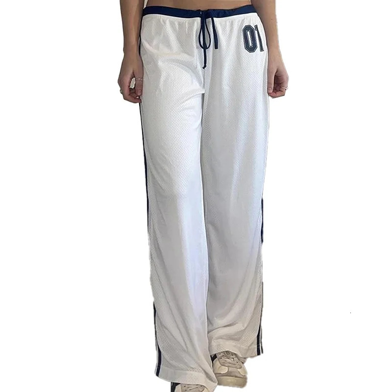 autumnwinter Y2K European and American street fashion digital print straight leg womens pants loose casual pants 250604