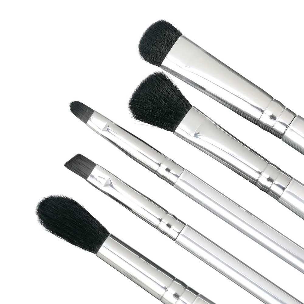 Smoky Eye Brush Kit 5 Piece Set Vegan Cruelty-Free Synthetic Brushes Eyeshadow Blending Precision Fluffy Eye Blender Ideal Smoky W250605
