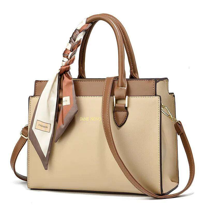 Women's Bags Designer Large Capacity Commuter High Quality Leather Women's Handbag New Mom Shoulder Female Crossbody Bag