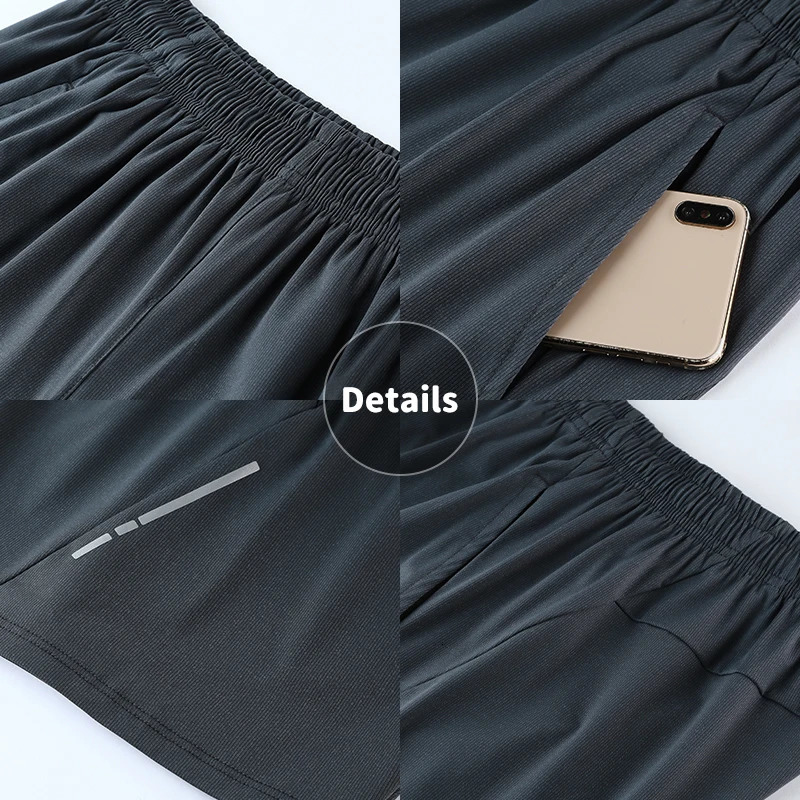 Wholesale Mens Sweat Sports Shorts Workout Clothing Running Short Jogger Pants Gym Wear Compression for men 313 250604