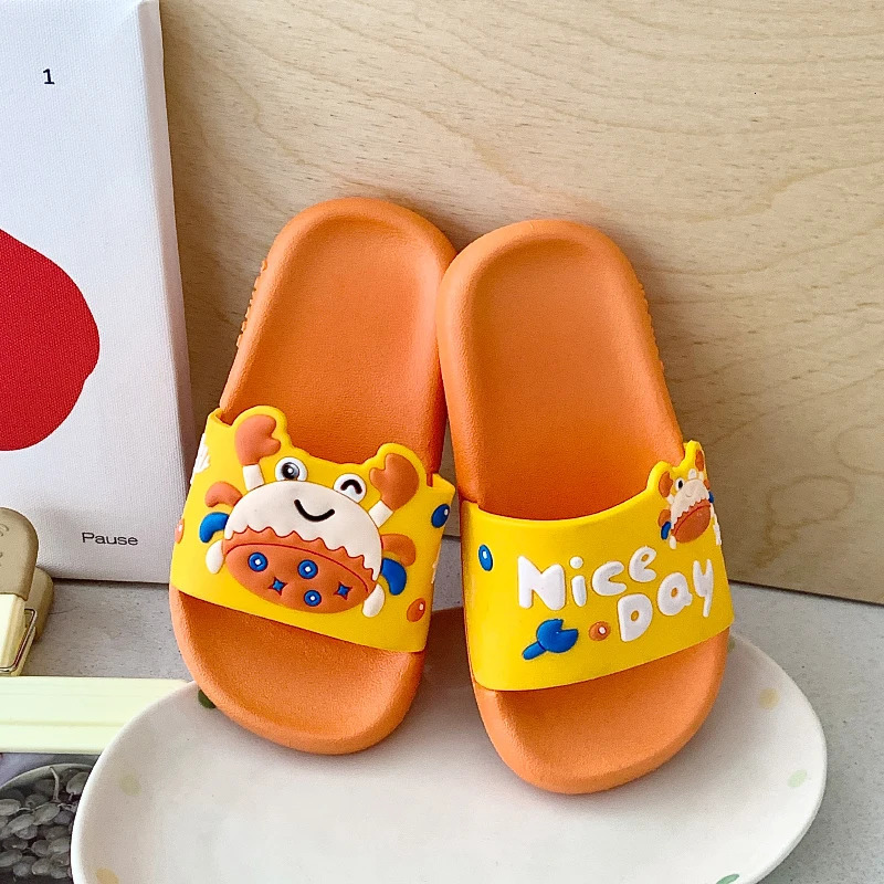 Boys Slippers Summer Waterproof Beach Slippers for Children 2 to 3 4 5 6 7 8 9 Years Funny Toddler Boy Slippers Baby Kids Shoes 250604