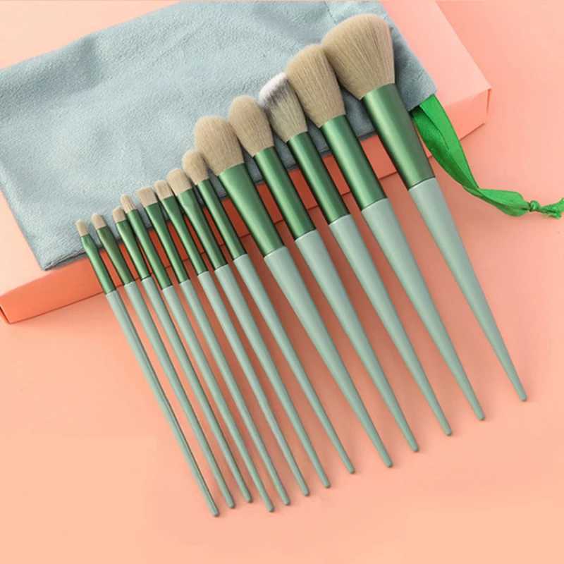 13/8Pcs Soft Fluffy Makeup Brushes Set for cosmetics Foundation B Powder Eyeshadow Kabuki Blending Makeup brush beauty Tools W250605