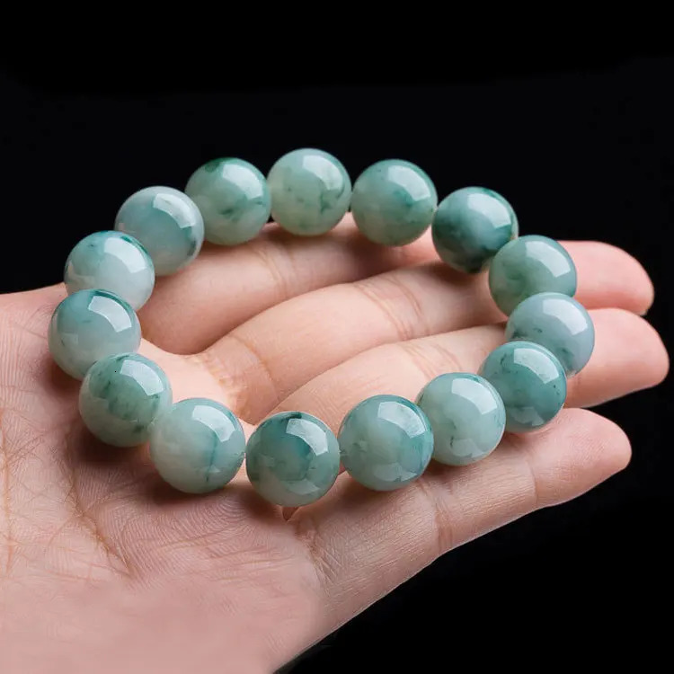 Natural Myanmar Grade A Jadeite Ice Floating Jade Bracelet Men Women Fine Jewelry Genuine Grade A Burma Jade Bracelets Bangles 250604