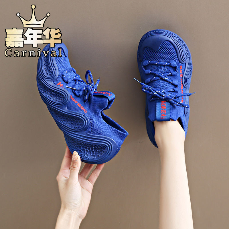 Designer casual shoes Klein Blue New Summer Fashion Lightweight Sneakers Soft Sole Shock Absorption Running Dad Octopus Casual Shoes for Women