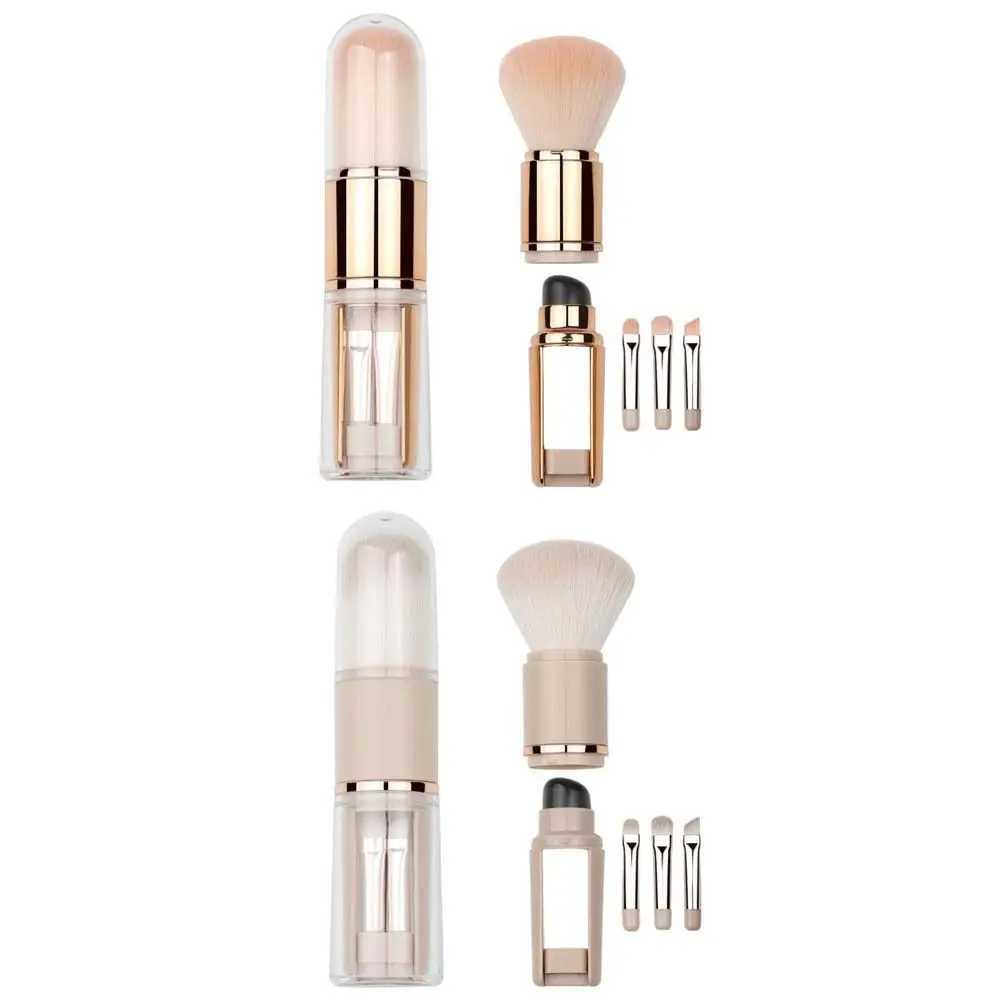 Washable Eye Shadow Brush Makeup Brush Set Convenient Soft Powder Brush Stretchable Dustproof 5 in 1 Makeup Brush Set Journey W250605