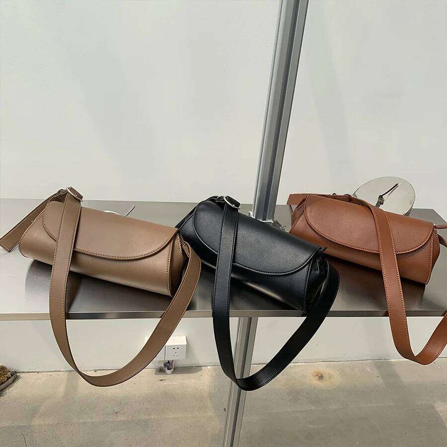 Single shoulder crossbody for women simple casual fashion underarm bag soild color small flap bags pu leather handbags bolsa