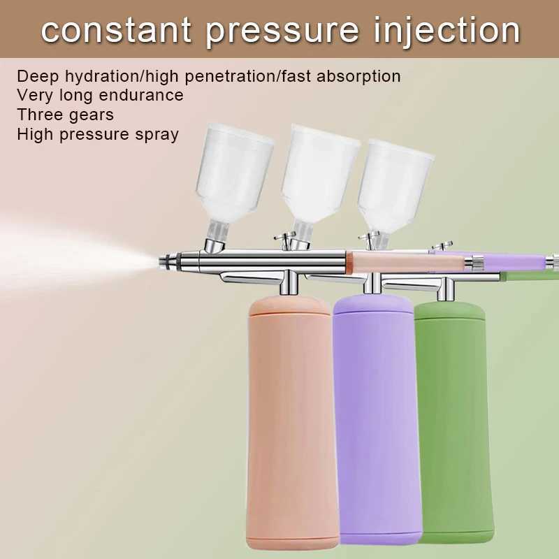 USB Charging Spray Face Humidifier High Pressure Humidifier Refuel Oxygen Injector Spray Gun XJ250607