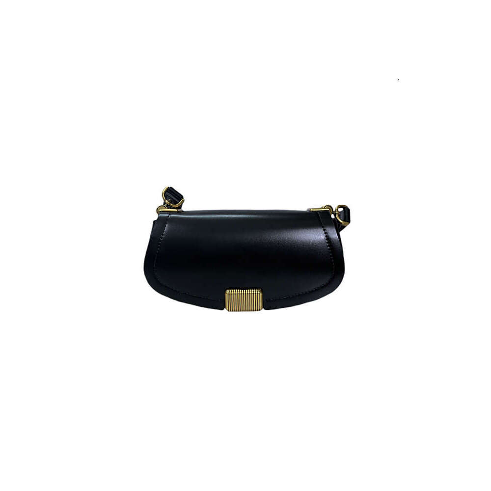 High-End Luxury Niche Black Underarm Women 2025 New Commuter Shoulder Crossbody Saddle Bag for Summer