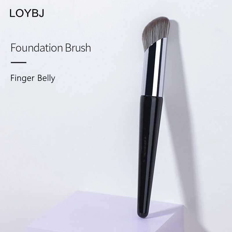 LOYBJ 1pcs Finger Belly Foundation Makeup Brushes Cosmetic Powder Liquid Foundation Concealer Cream Bevel Head Make Up Brush W250605