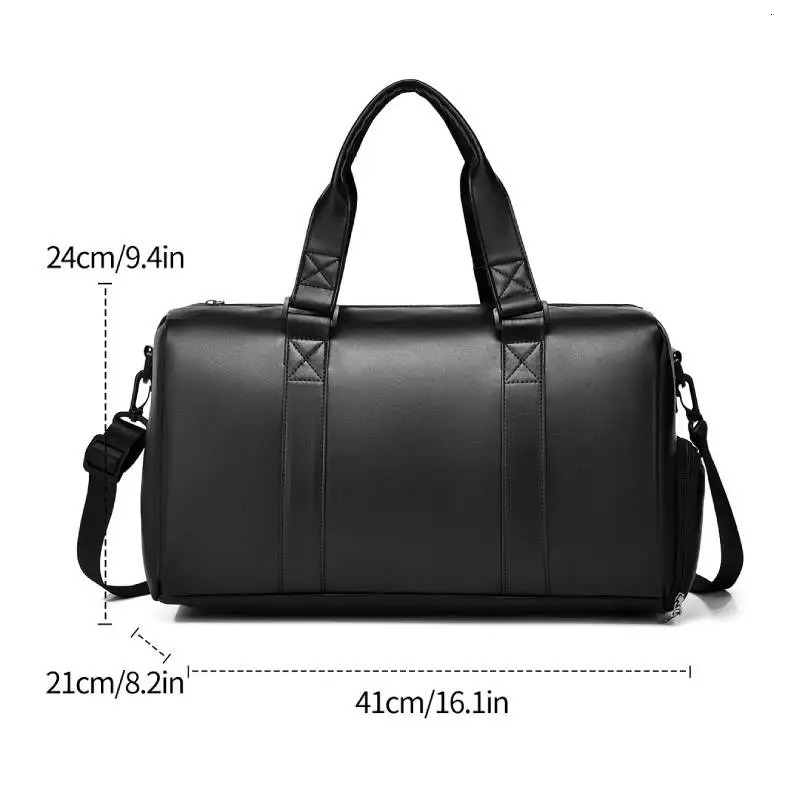 Fashionable Travel Bag Business Large Travel Bag for Men Luggage Bag Fitness Handbag PU Fabric Waterproof Male Shoulder Bags 250530