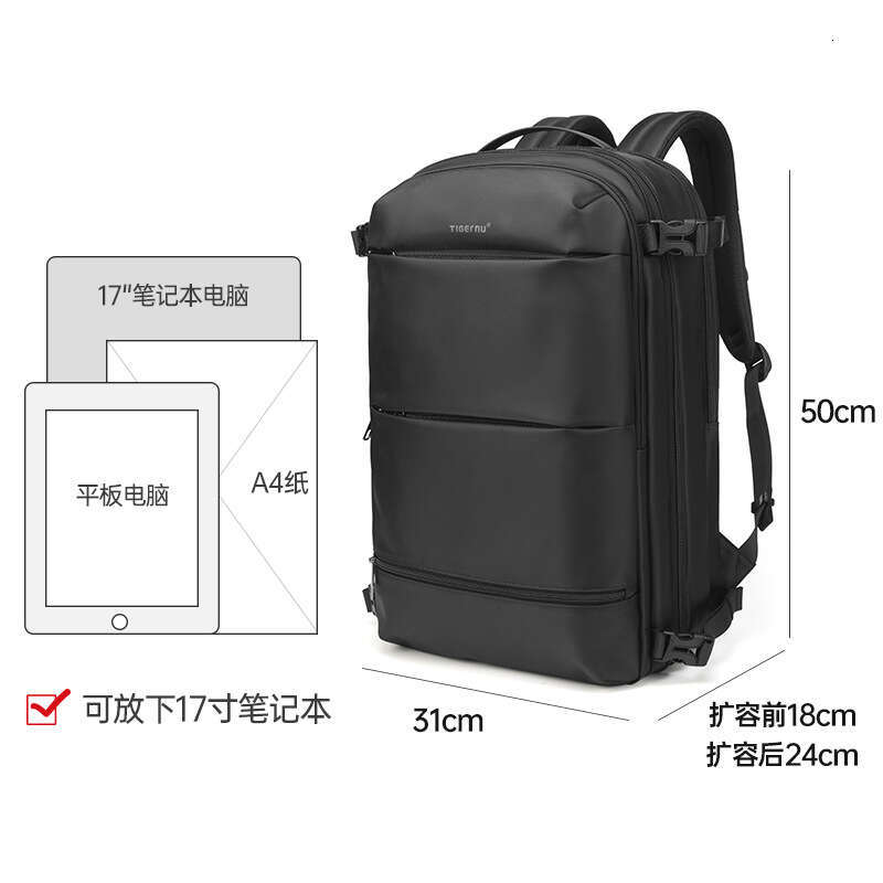 Tageno Business Vacuum Backpack Men's Expandable Large Capacity Multi-pocket Travel Laptop Bag