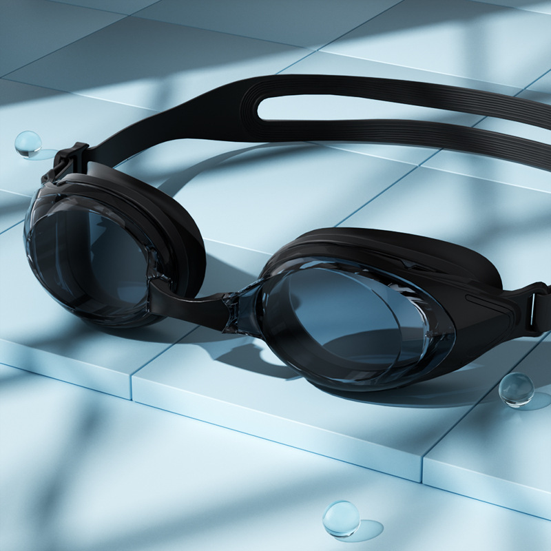 High-Definition Adult Unisex Goggles Comfortable Fit Swimming Glasses Waterproof Anti-Fog Professional Diving Silicone Swim Cap