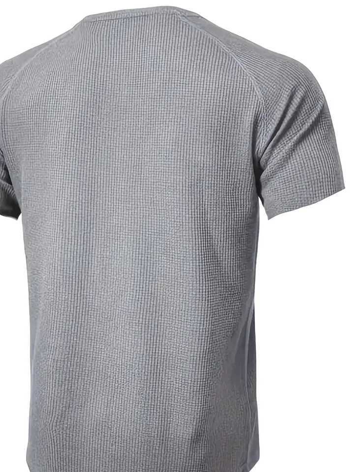 Summer Mens Button-Up POLO Shirt Henry Collar Pocket Casual Beach Short Sleeve Solid Color Mens Top T-shirt Vintage Street Wear XJ250605