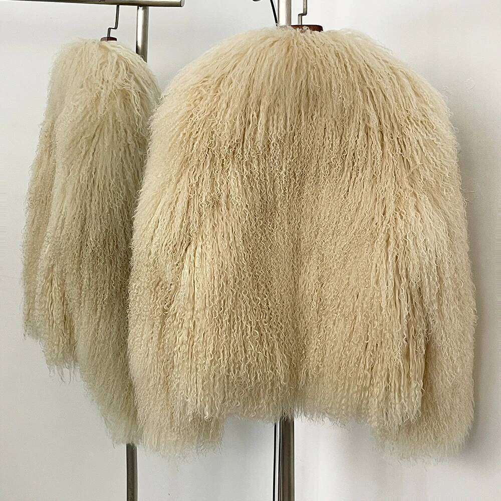 OFTBUY 2025 Winter Clothing Women Natural Mongolia Sheep Fashion Warm Thick Clothes Lady Elegant Real Fur Coat Female