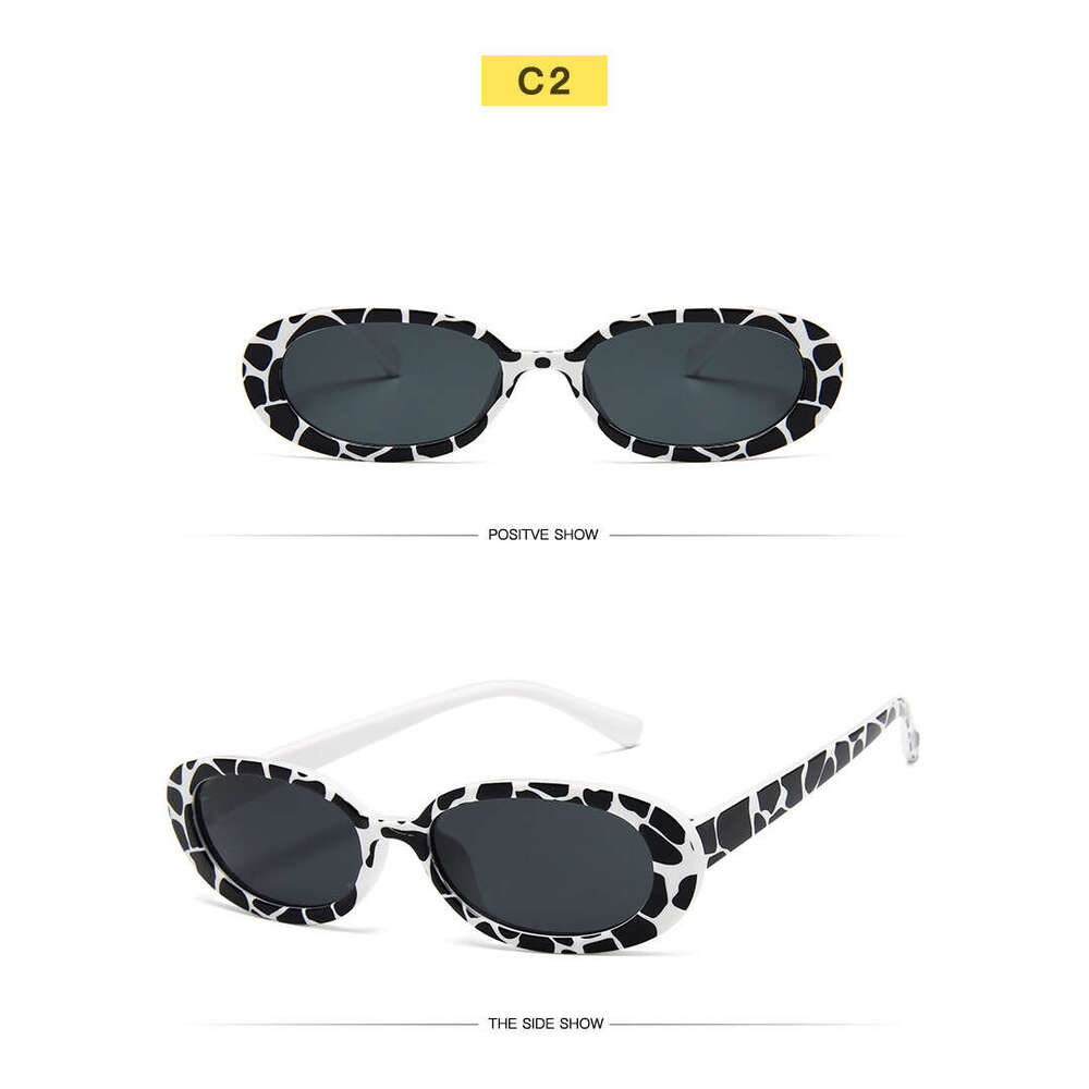 New Style Personality Small Frame for Men and Women Cow Color Lightweight Comfortable Sunglasses AliExpress Glasses