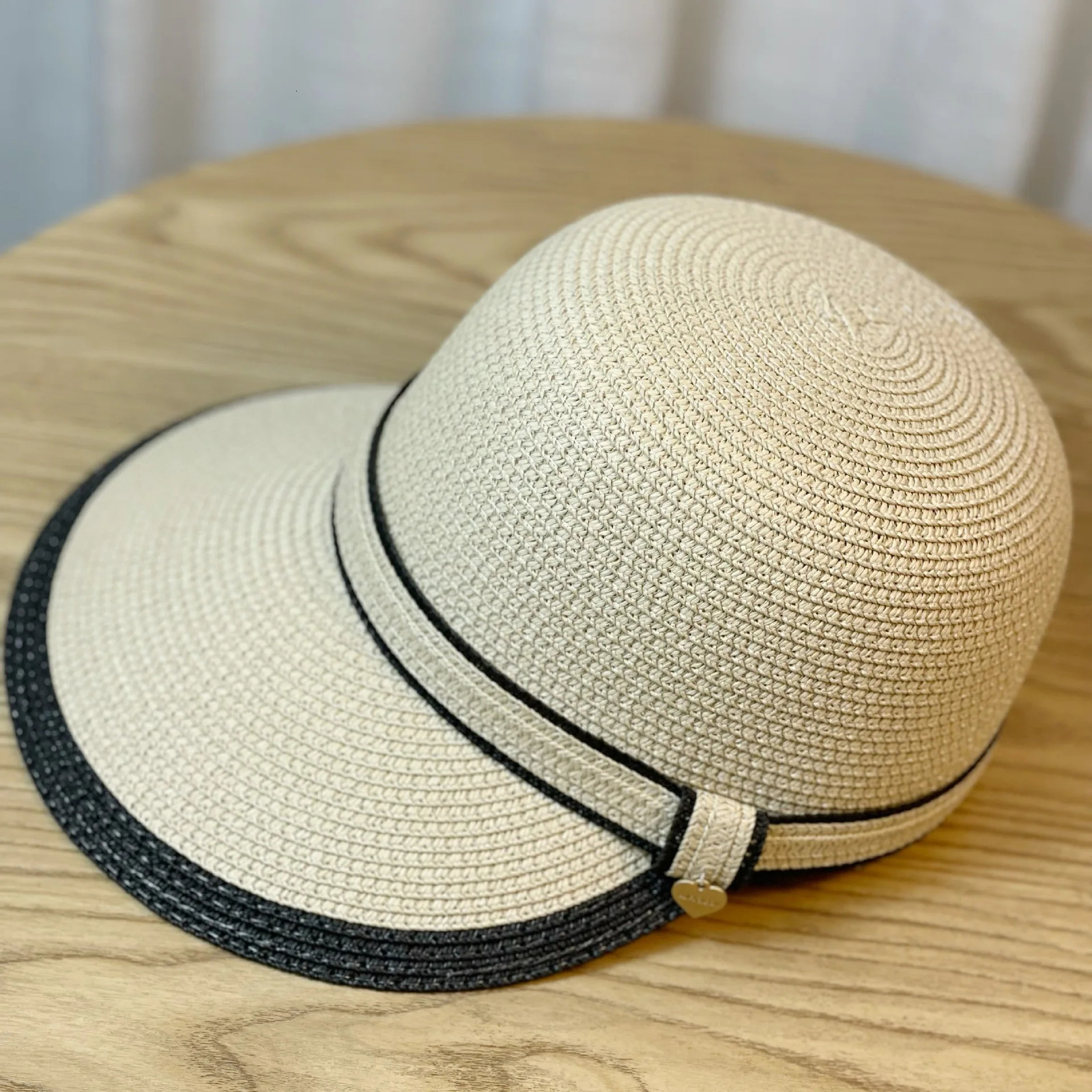 Summer Sun Straw Baseball Cap Womens Sunscreen Visor Hat Widened Brim Anti-UV Ourdoor Causal Basin Riding cap straw hat female 250603