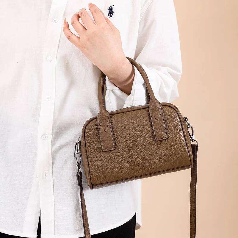Soft Genuine Cow Leather Handbag Women Fashion Small Shoulder Bag Ladies High Quality Cowhide Crossbody Messenger Bags Designer