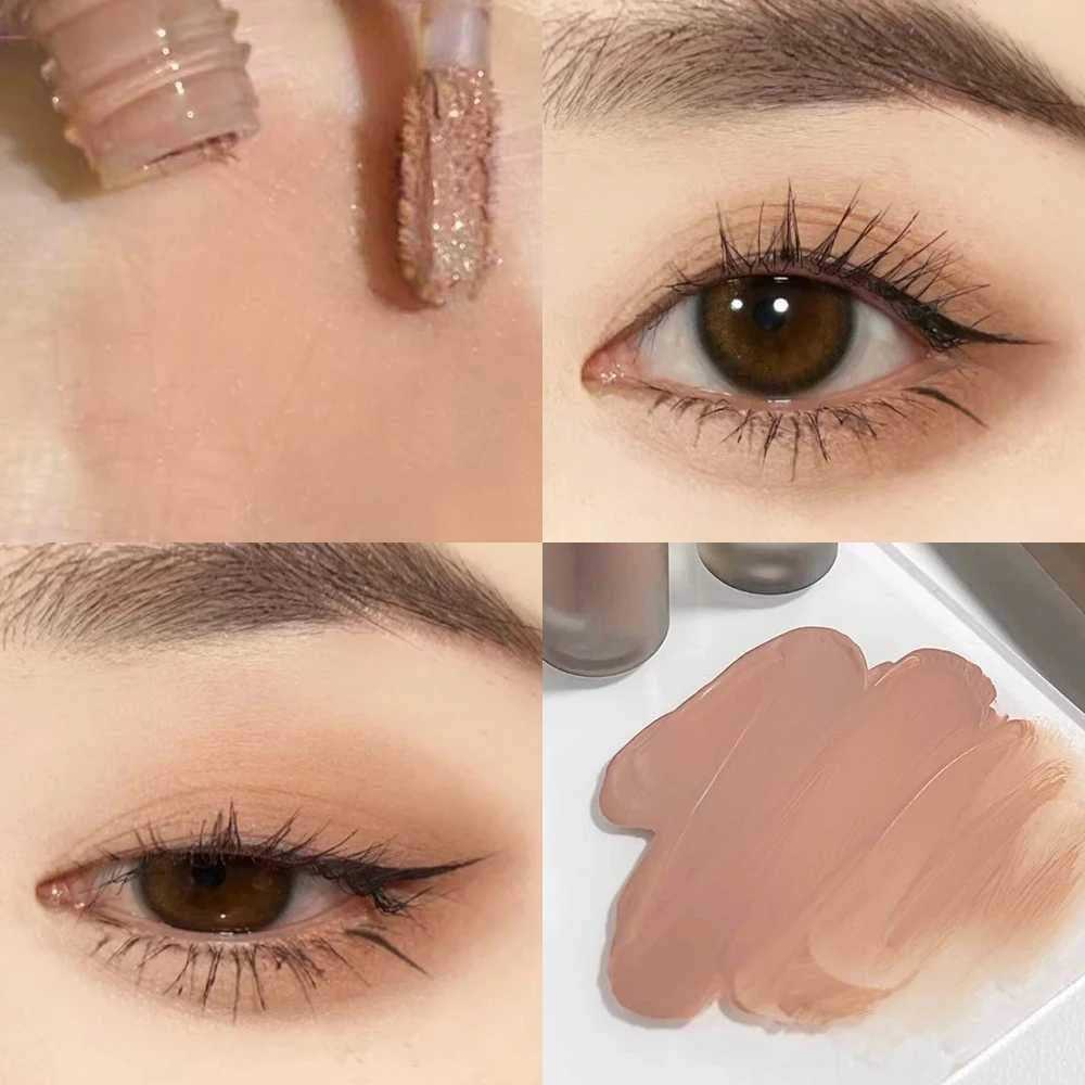 Single-Color Eyeshadow Liquid - Matte Velvety Enhances Complexion Low Saturation Blendable Soft Matte Finish Easy to Apply W250605