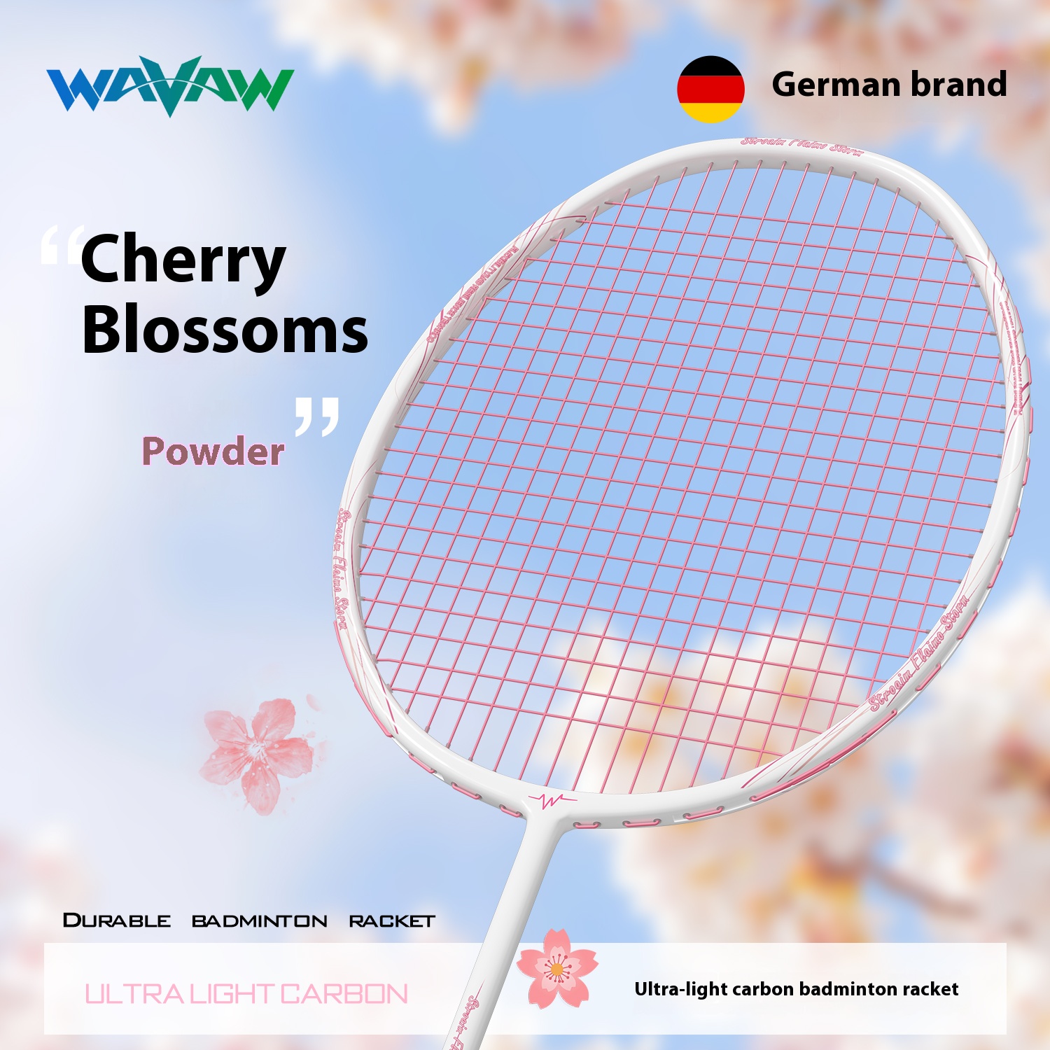 Durable & Easy-to-Maneuver Ultralight Carbon Fiber Badminton Raquette