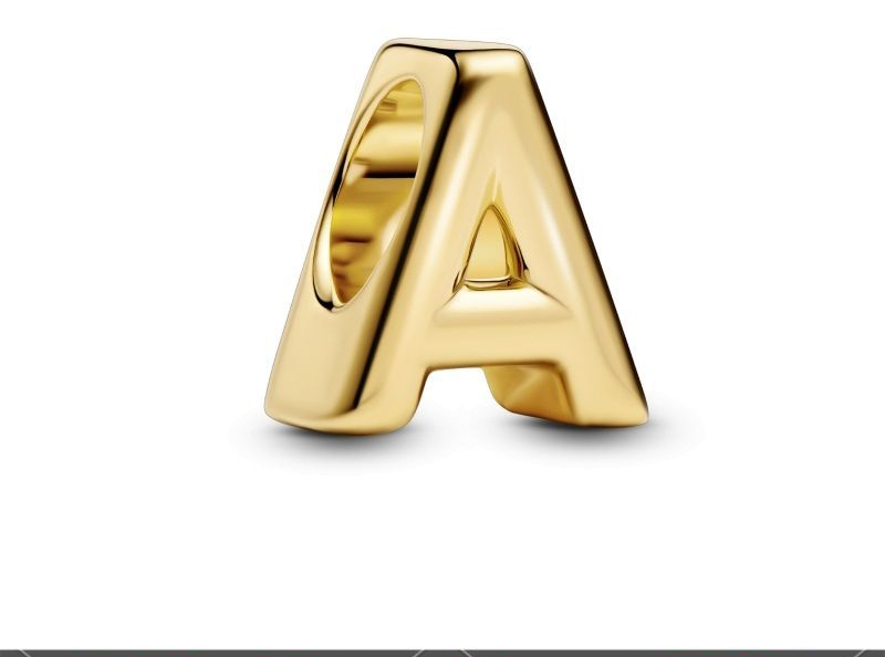 Beautiful Gold Twenty-Six Letter Beads charms Fit 925 Sterling silver bracelet Diy Bracelet Personality for women Gift Pendant Beads